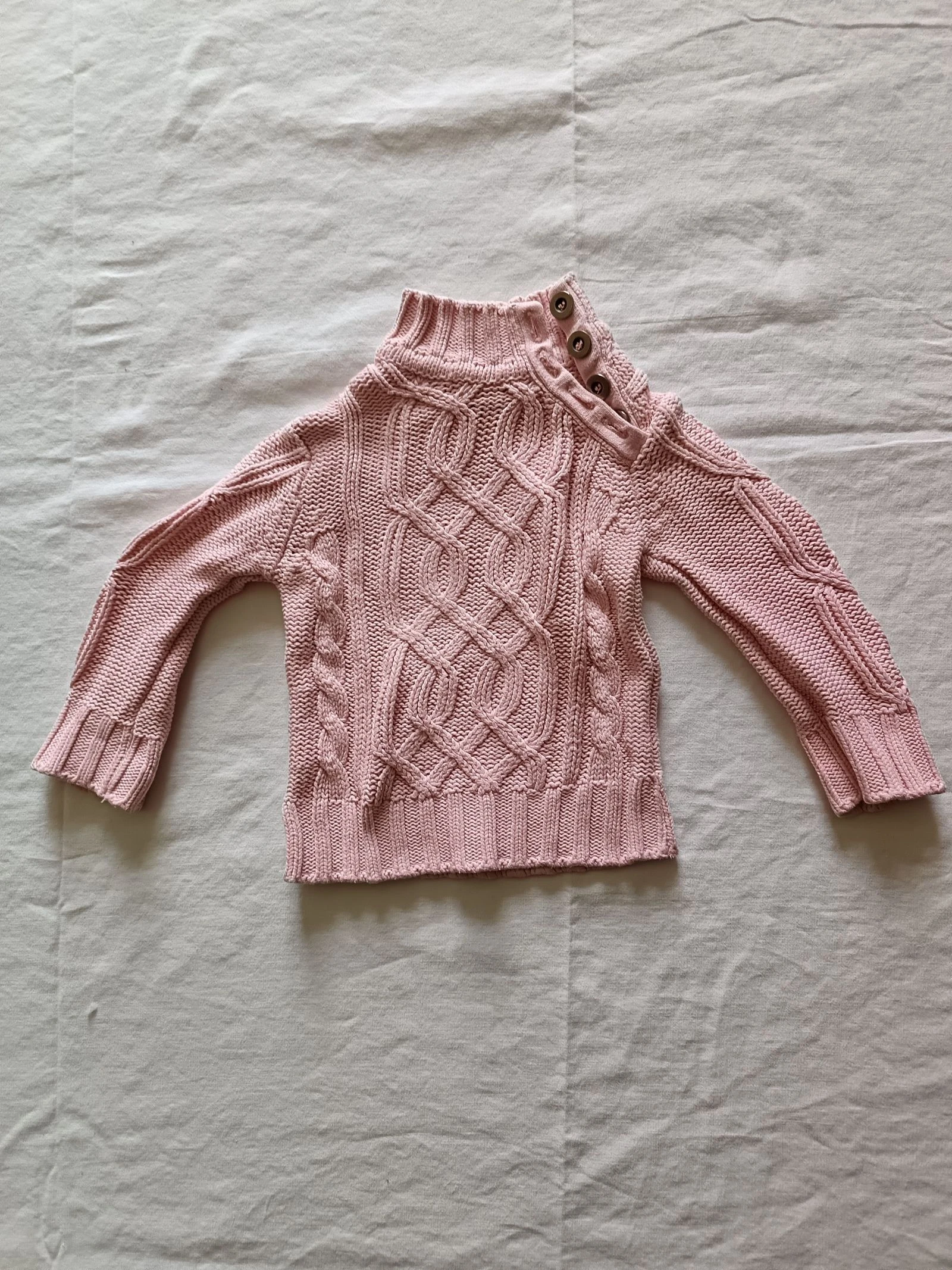 Suéter de malha rosa H&M LOGG com botões – photo 7